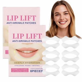 12PC Anti Wrinkle Patches for Lip, Smile Line Patches, Overnight Smoothing Anti-Wrinkle Face Patches for Smile Line & Lip Area, Wrinkles & Moisturising