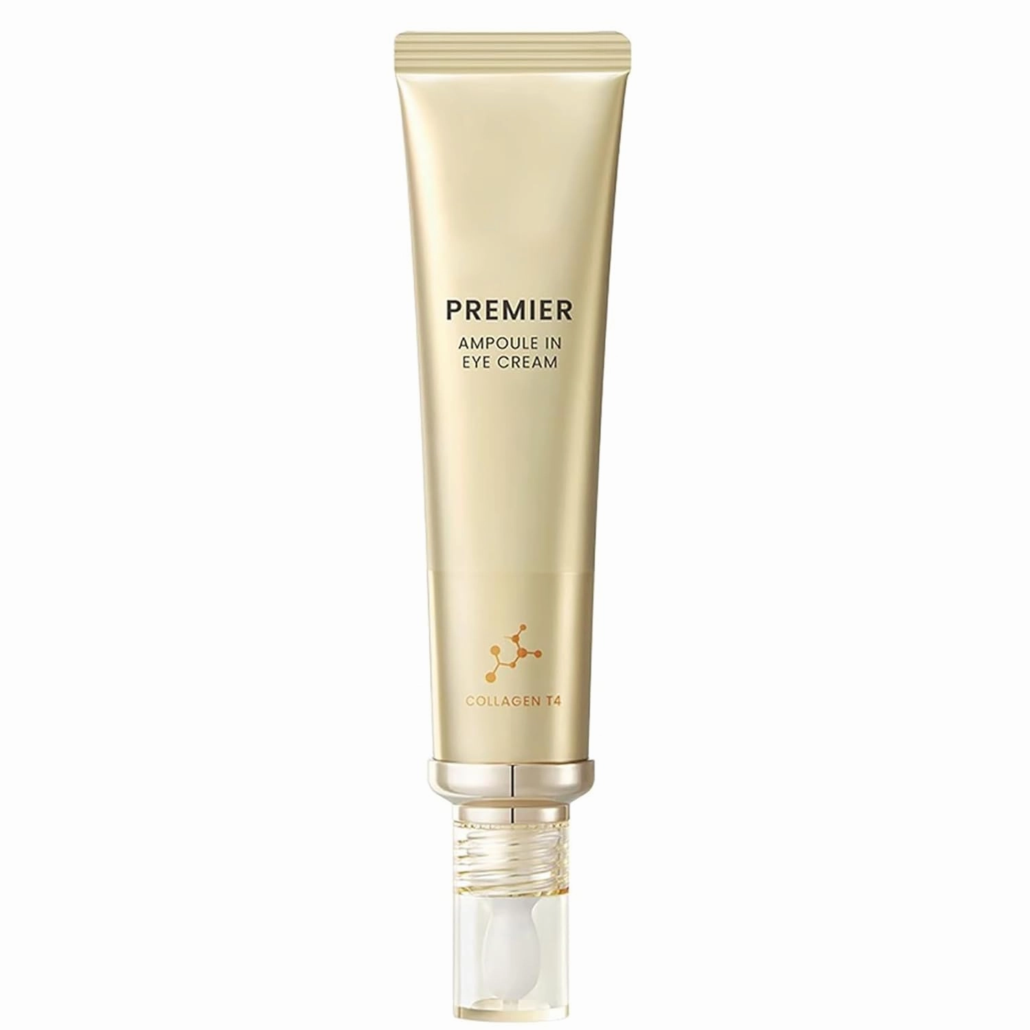 1 PC New Premier Ampoule in Eye Cream Wth Collagen T4, Firming Lifting Moisturizing Eye Cream For Face, 40g / 1.4 FL OZ, gold black