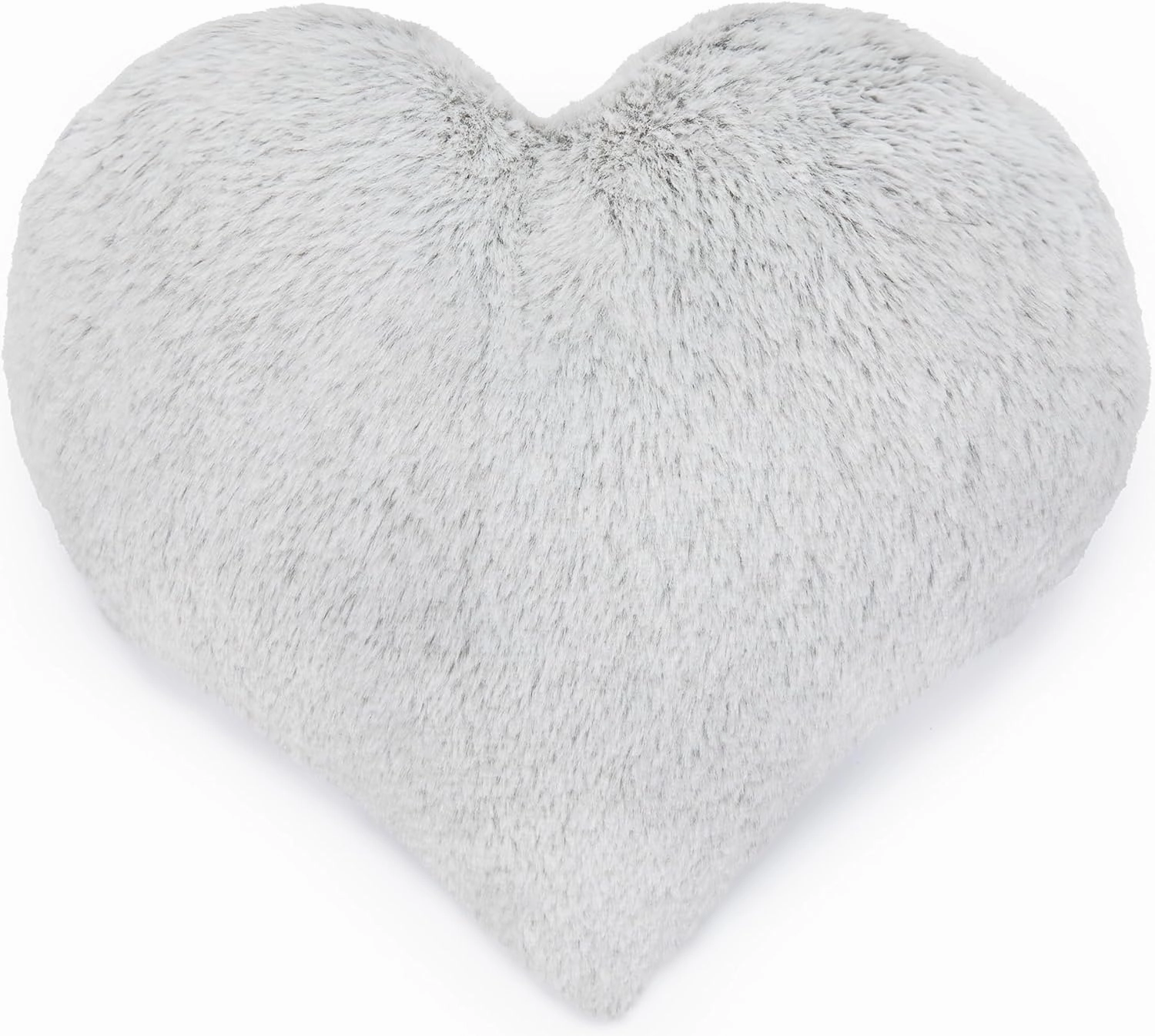 1i4 Group Cozy Microwavable Plush Toys - Heated Stuffed Heart Shape - Heatable Coolable Bedtime Comfort Plushie - Gray