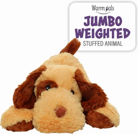 1i4 Group Warm Pals - Jumbo Dog - 4lbs - Cozy Microwavable Lavender Scented Plush Toys - Heatable & Coolable Stuffed Animal - Calming & Comforting Plushie