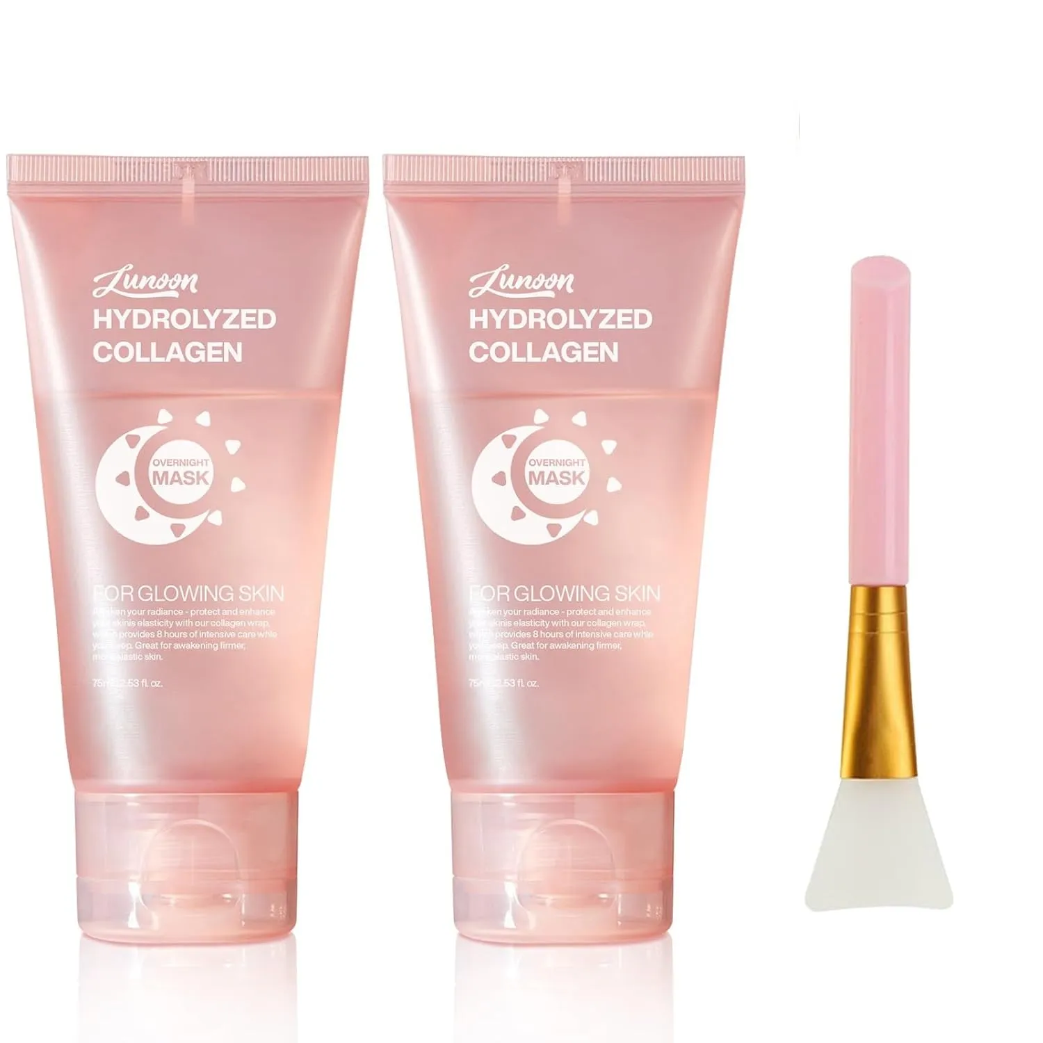 2 Pcs Collagen Night Wrapping Mask, Hydration Elasticity Firming Skin Deep Facial Treatment Bio Collagen Sleeping Mask.