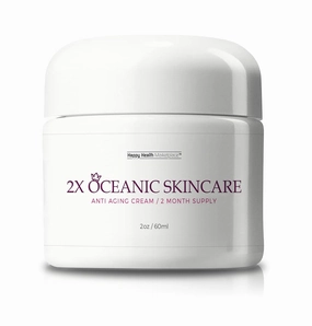 2X Oceanic Skincare Cream - Anti Aging Cream 2 Month Supply - Collagen & Vitamin Infused Nourishing Anti Aging Face Cream - Reduce Wrinkles Appearance - Improve Age Spots & Redness - Help Repair Skin