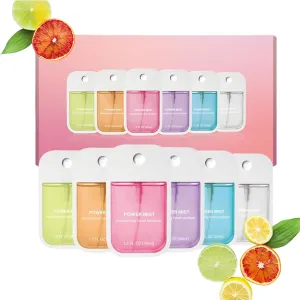 6 Pcs Power Mist Hand Sanitizer Spray-Travel Size, Portable Hand Sanitizer Spray, Hydrating Sprays for Adults