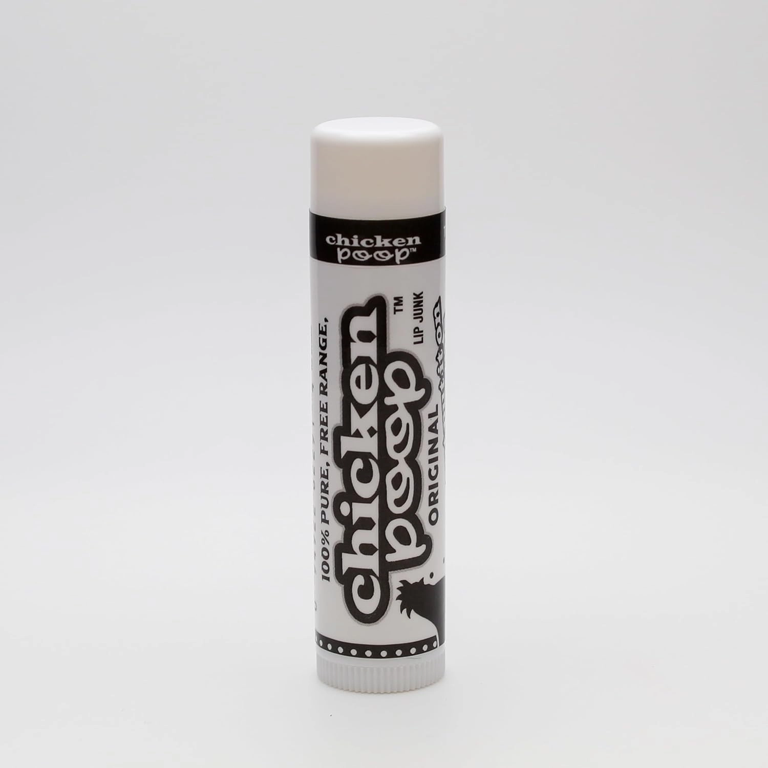.15 oz. Chicken Poop® ORIGINAL FLAVOR Lip Junk for Dry, Chapped Lips, LIP BALM BULK PACK OF 16