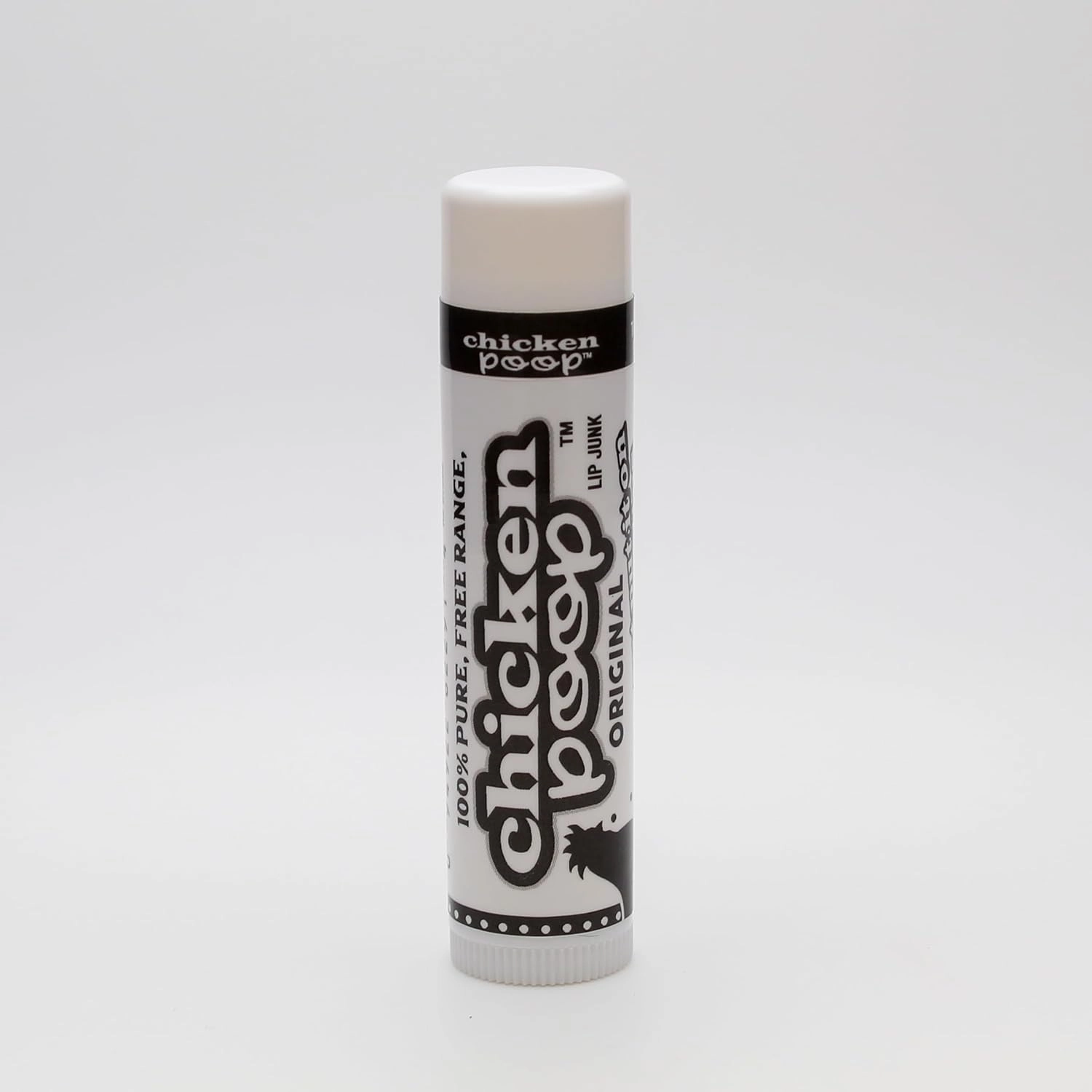 .15 oz. Chicken Poop® ORIGINAL FLAVOR Lip Junk for Dry, Chapped Lips, LIP BALM PACK OF 6