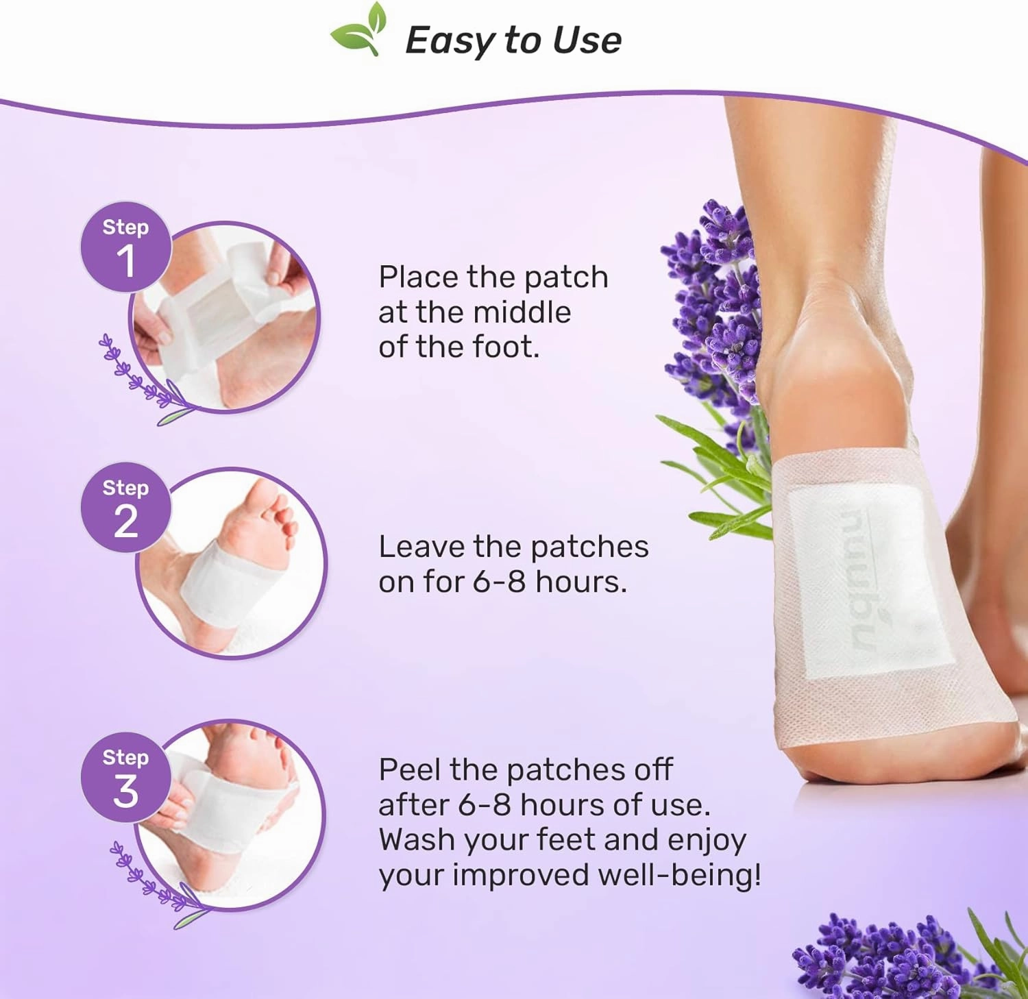 | Deep Cleansing Foot Pads for Stress Relief, Better Sleep & Foot Care | Premium Japanese Organic Foot Patches with Ginger Powder | Natural Effective Foot Patch to Boost Energy (30 Patches)
