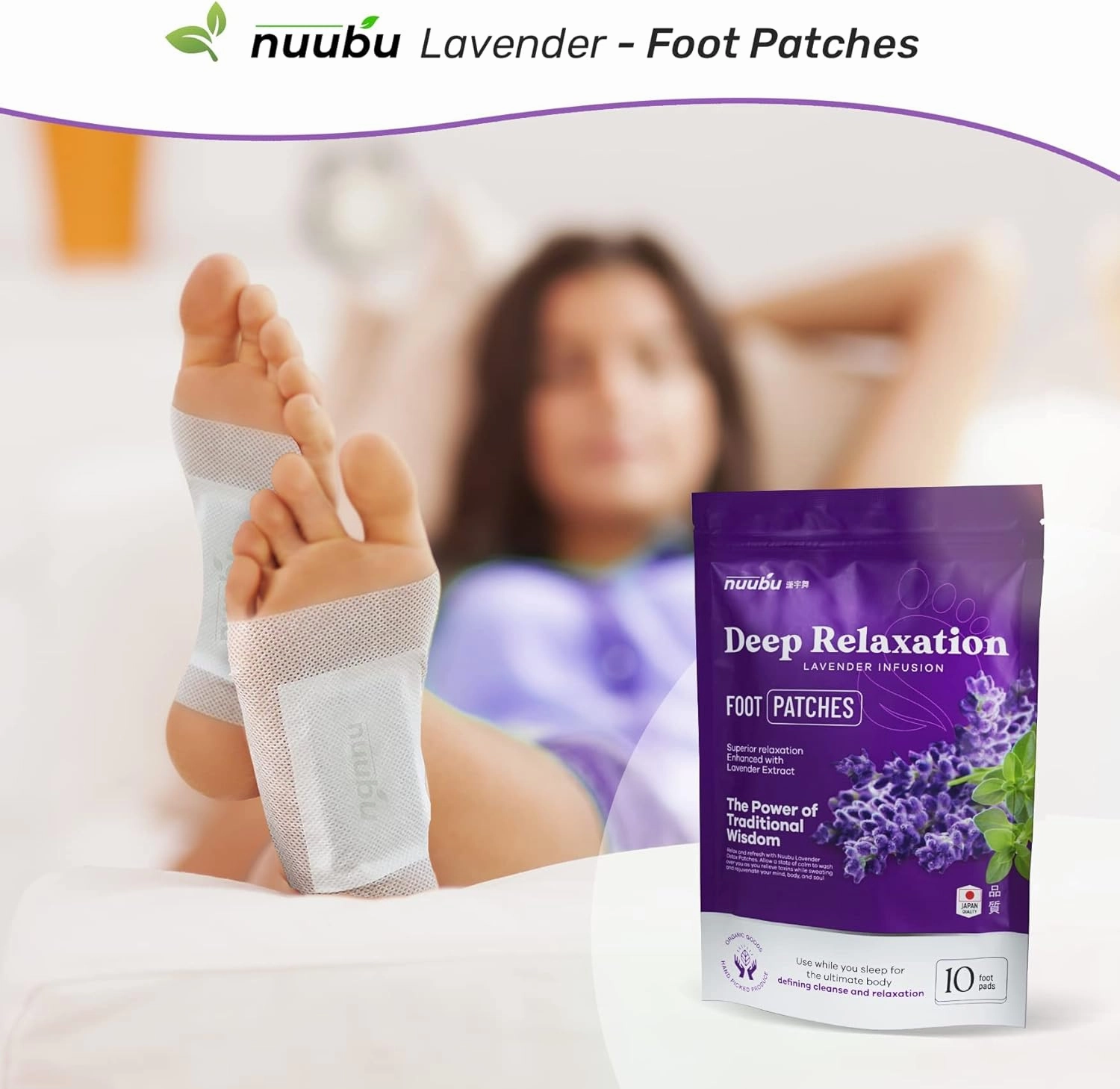| Deep Cleansing Foot Pads for Stress Relief, Better Sleep & Foot Care | Premium Japanese Organic Foot Patches with Ginger Powder | Natural Effective Foot Patch to Boost Energy (30 Patches)