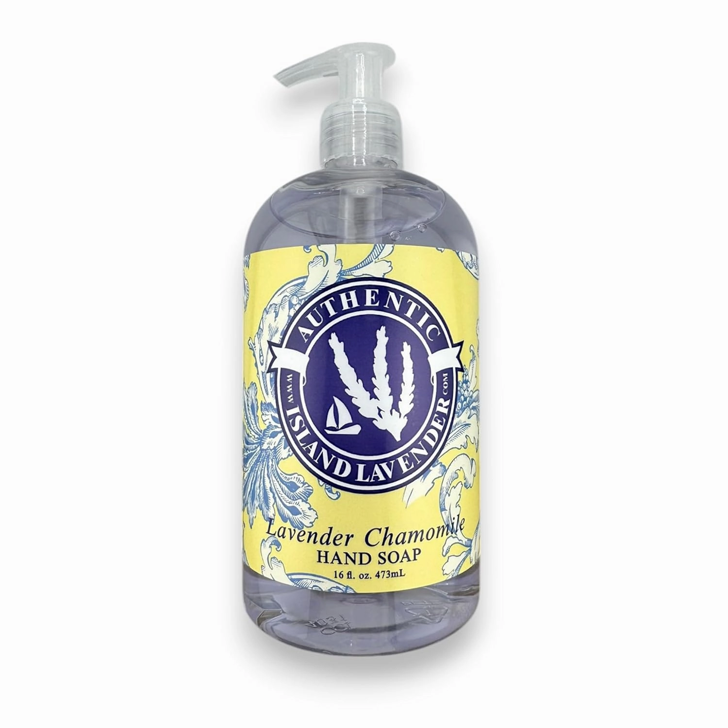 | Lavender Chamomile Liquid Soap - 16.5 oz | Gentle Hand Soap with Natural Lavender & Chamomile Essential Oils | Moisturizing, Paraben-Free Formula | Made in the USA
