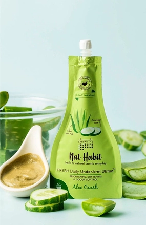 <strong>Aloe Crush UnderArm Ubtan</strong> <br><i>Brightening, Softening & Odour Control</i>