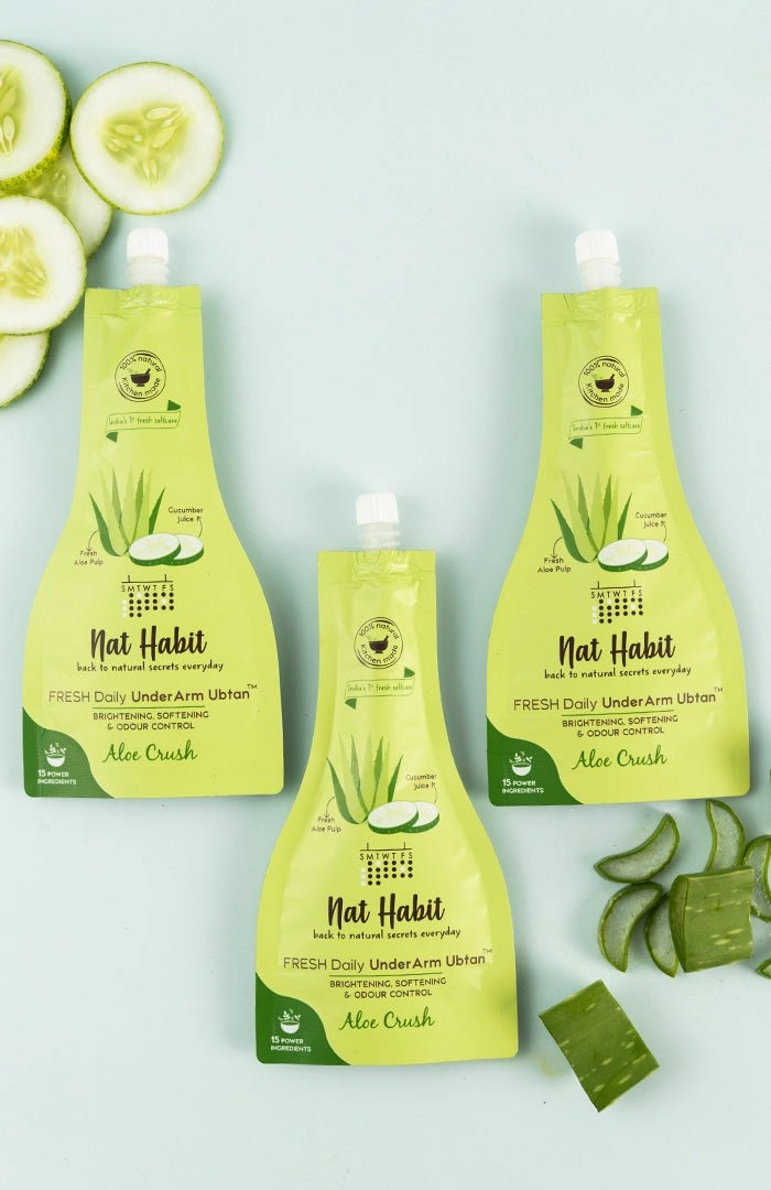 <strong>Aloe Crush UnderArm Ubtan</strong> <br><i>Brightening, Softening & Odour Control</i>