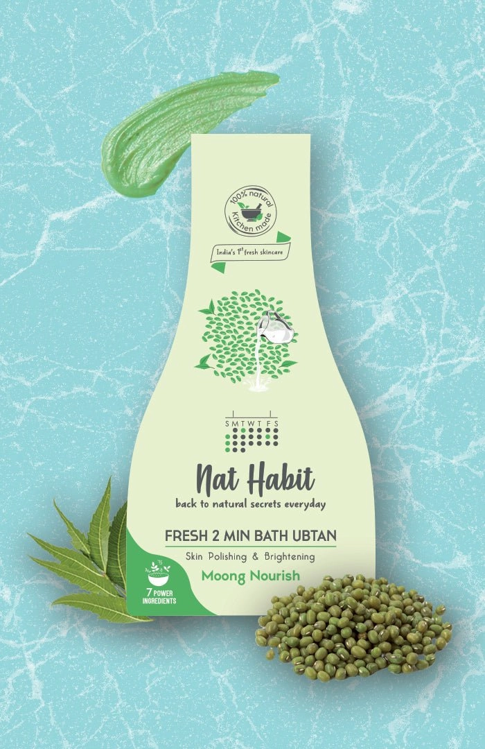 <strong>Moong Nourish Bath Ubtan</strong> <br><i>Skin Polishing & Brightening</i>