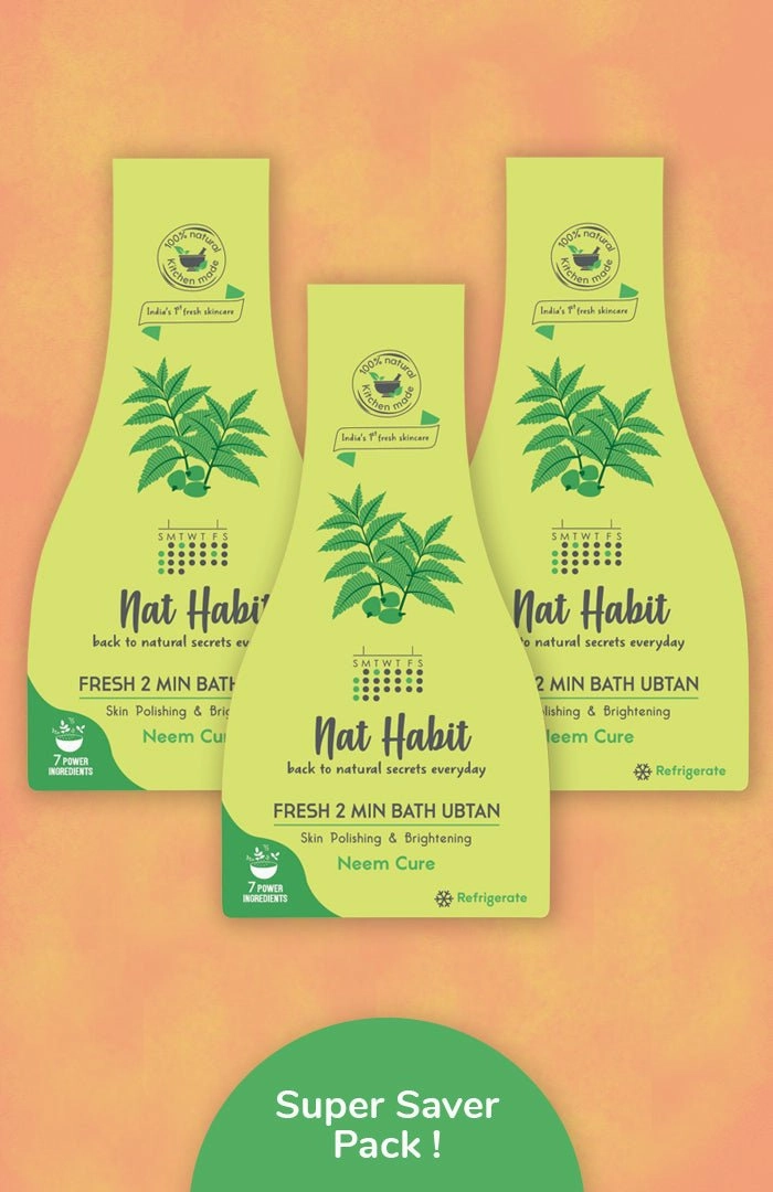 <strong>Neem Cure Bath Ubtan</strong> <br><i>Skin Polishing & Brightening</i>