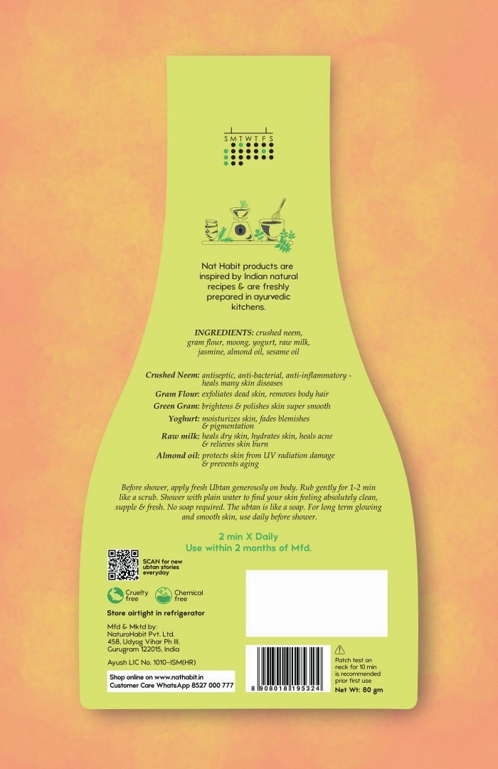 <strong>Neem Cure Bath Ubtan</strong> <br><i>Skin Polishing & Brightening</i>