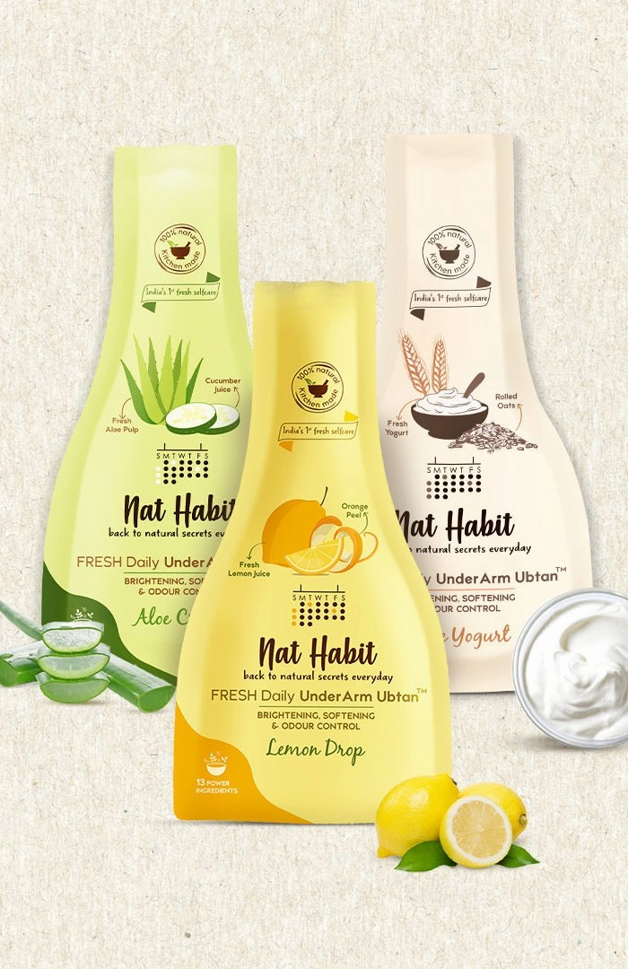 <strong>Yogurt, Lemon & Aloe UnderArm Ubtan</strong> <strong>Combo Pack of 3</strong><br><i>Brightening, Softening & Odour Control</i>