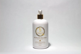 – Royal Glow 24K Gold & Collagen Body Lotion, Intense Hydration, Anti-Aging Formula, Natural Glow, Exfoliating & Clarifying – 500ML