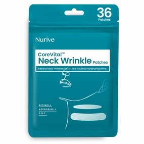Advanced Wrinkle Patches 60ct Smile Line, Frown Line Wrinkle Patches for Facial Korean Skin Care Face Wrinkle Tape Invisible Overnight with Retinol & Collagen (Medium (Neck))