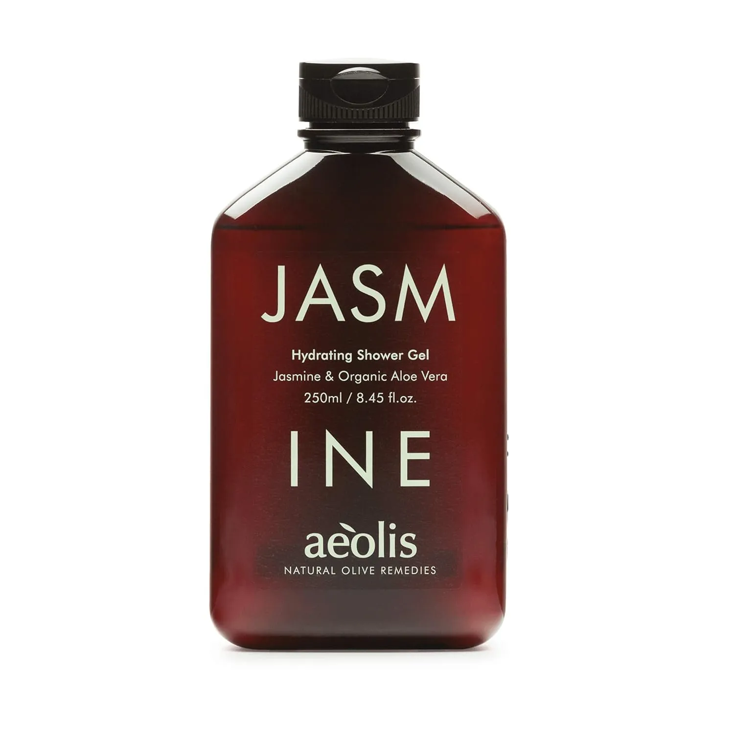 AEOLIS Hydrating Care Shower Gel with Jasmine and Natural Aloe Vera, All-Natural Olive Oil Extract from Greece, Cleanses and Moisturizes, for Men and Women, 8.45 Fl.oz