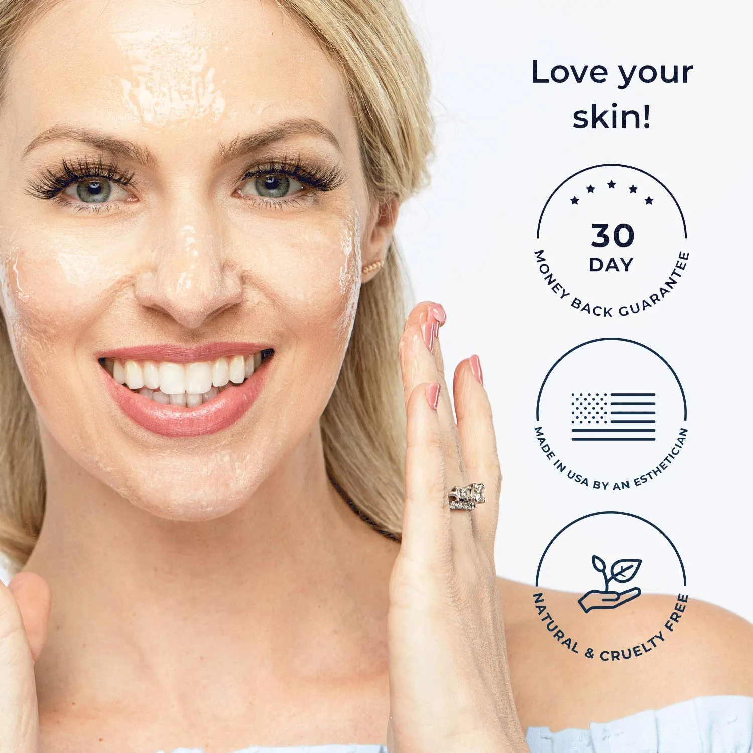 Alana Mitchell Anti Aging Collagen Facial Mask, Peel Off Face Mask to Reduce Wrinkles & Fine Lines, Hydrating Face Masks, Tightening & Firming Skin Care, Collagen Face Mask for All Skin Types, 1.7oz