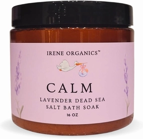 All Natural Bath Salt Soak - Exfoliating Dead Sea Salt   Himalayan Salt Bath Body Scrub for Calm, Soothing and Detoxing (Calm - Lavender)