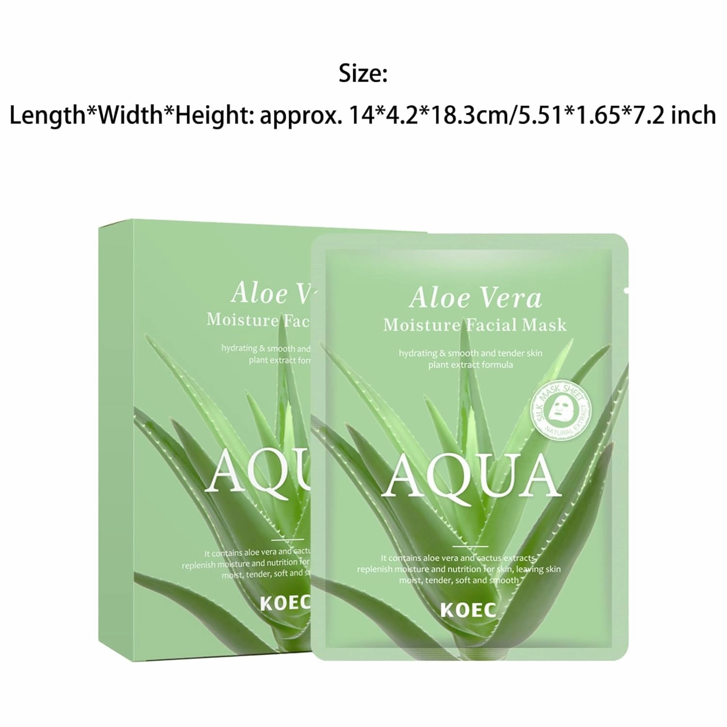 Aloe Vera Gel Sleeping Mask Soothing Overnight Hydration to Improve Skin Texture Minimize Pores Enhance Elasticity Non Sticky Cooling Treatment Green One Size