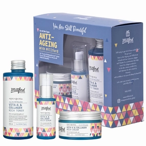 Anti-Ageing Set with Vitamin-A & Collagen, Korean Skin Care, Anti-Aging Face Moisturizing Set, Firming & Hydrating, Moisturizing, Anti Wrinkle, Collagen Face Moisturizer, Lifting, Gift Set