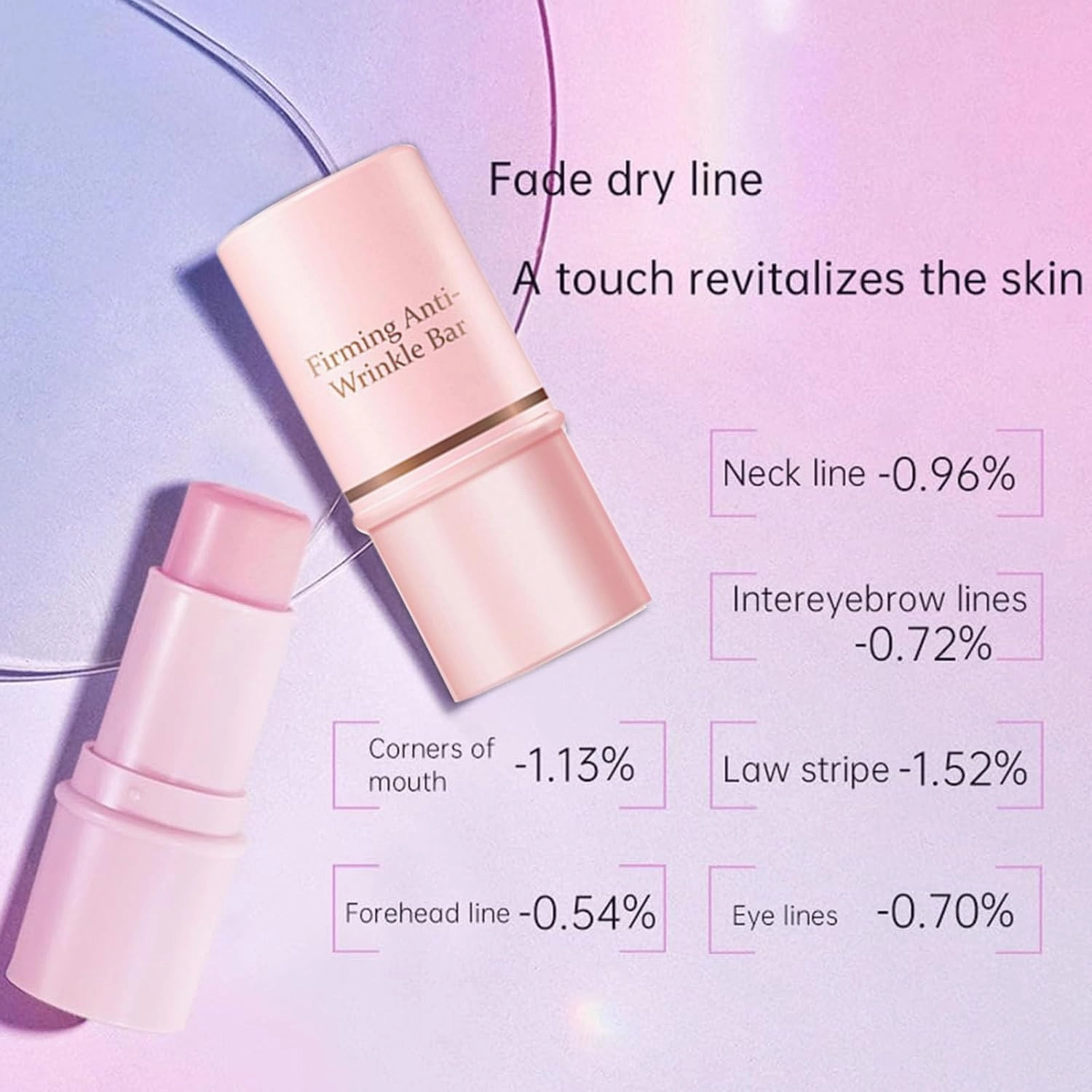 Anti Wrinkle Hydrating Moisturizing Multi Balm Stick, Tight and Fine Line Resistant Firming Collagen Bar Balm Stick,For Face, Under Eyes Neck (2pcs)