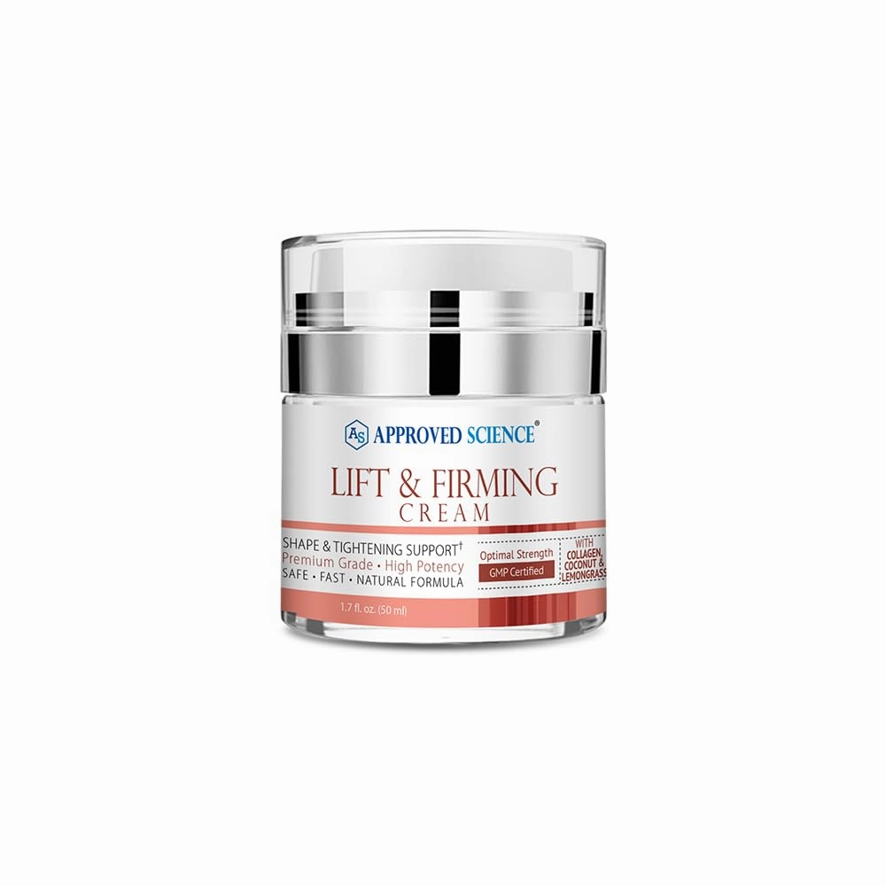 Approved Science Lift and Firming Cream - Enhance, Tighten, Plump, Nourish Bust and Bum - Paraben and Soy Free - Natural Fragrance - 1.7 Fl Oz.