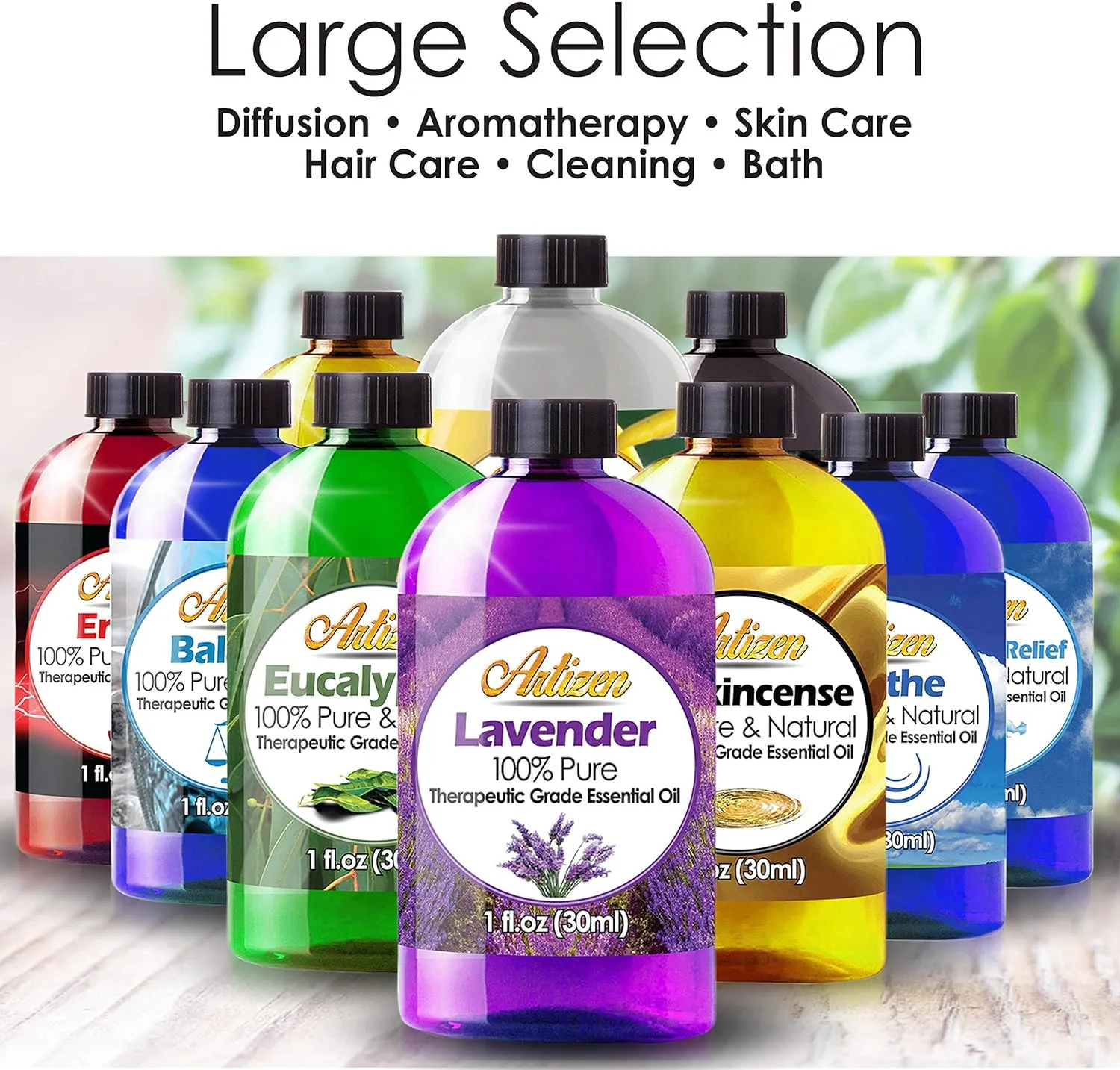 Artizen - Melissa Essential Oil 2 oz Pure Melissa Oil for Skin, DIY, Aromatherap - 60 ml