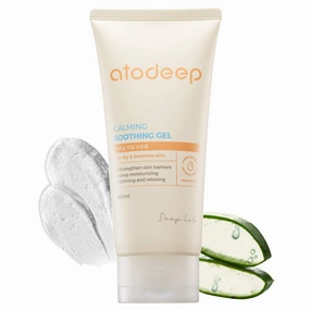 Atodeep Calming Soothing Gel 5.64 fl.oz(160ml) Pure Aloe vera, Sooth the skin, relief gel,deep moisturizing, face and body, after sun care,eczema,sensitive skin