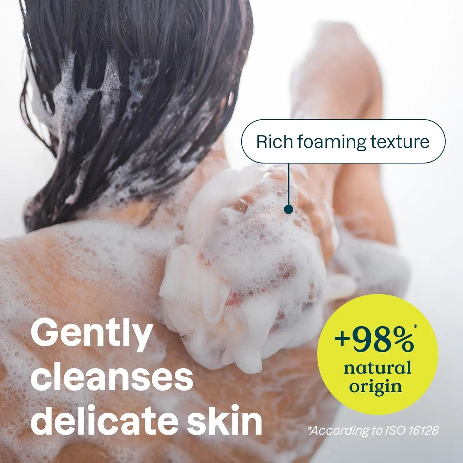ATTITUDE Body Wash for Sensitive Skin with Oat and Chamomile, EWG Verified, Dermatologically Tested, Vegan, 16 Fl Oz