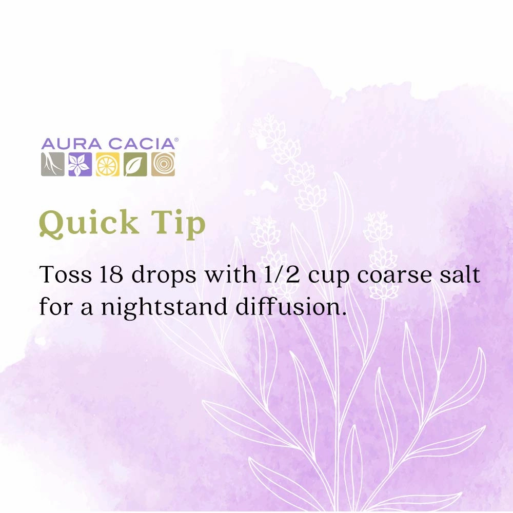 Aura Cacia 100% Pure Lavender Essential Oil | GC/MS Tested for Purity | 60 ml (2 fl. oz.) | Lavandula angustifolia