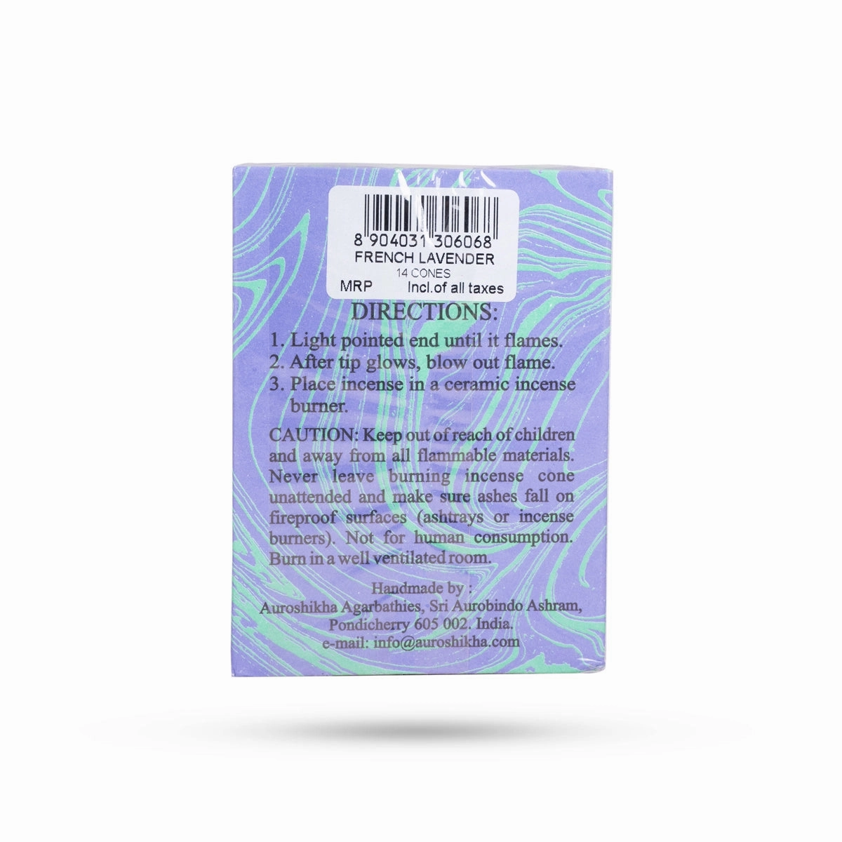 Auroshikha French Lavender Incense Cones - 14 Pcs | Incense Classical Fragrance Sambrani Cones for Pooja