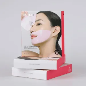 Avajar Red Collagen Hydrogel Face Mask | Hydrating & Firming Overnight Mask | Elasticity Improvement | PDRN, Elastin, Hyaluronic Acid | 5P