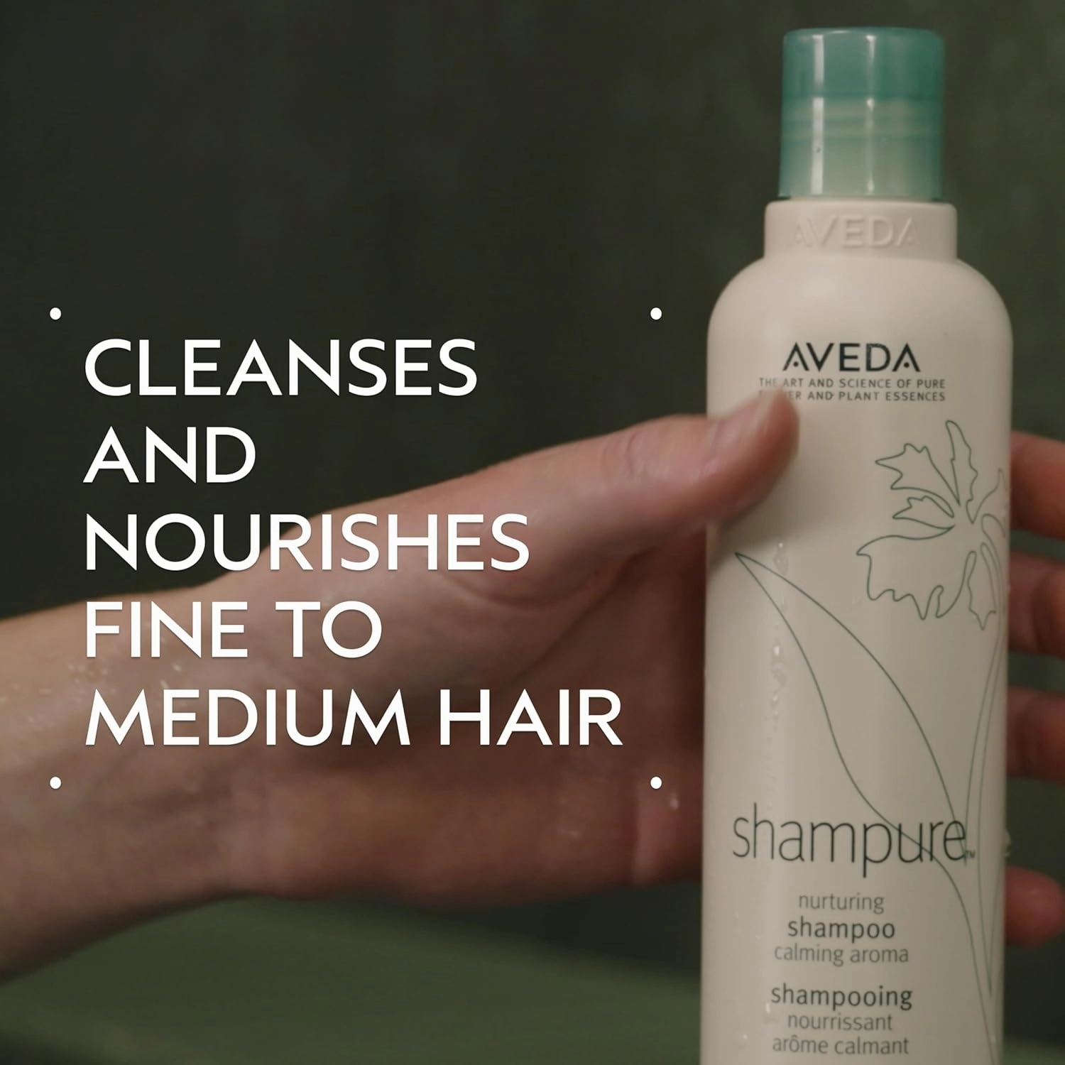 Aveda Shampure Nurturing Shampoo for Fine to Medium Hair | Gently Cleanses Hair | Daily Shampoo | 96% Naturally Derived* | Calming Aroma of Lavender & Ylang Ylang