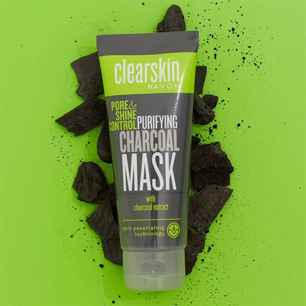 Avon Clearskin Charcoal Face Mask with Shine Control - 75ml