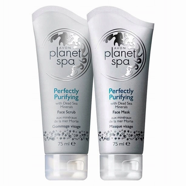 Avon Planet Spa Perfectly Purifying with Dead Sea Minerals Face Mask & Scrub Set