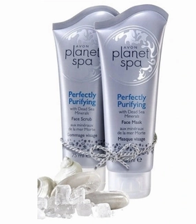 Avon Planet Spa Perfectly Purifying with Dead Sea Minerals Face Mask & Scrub Set