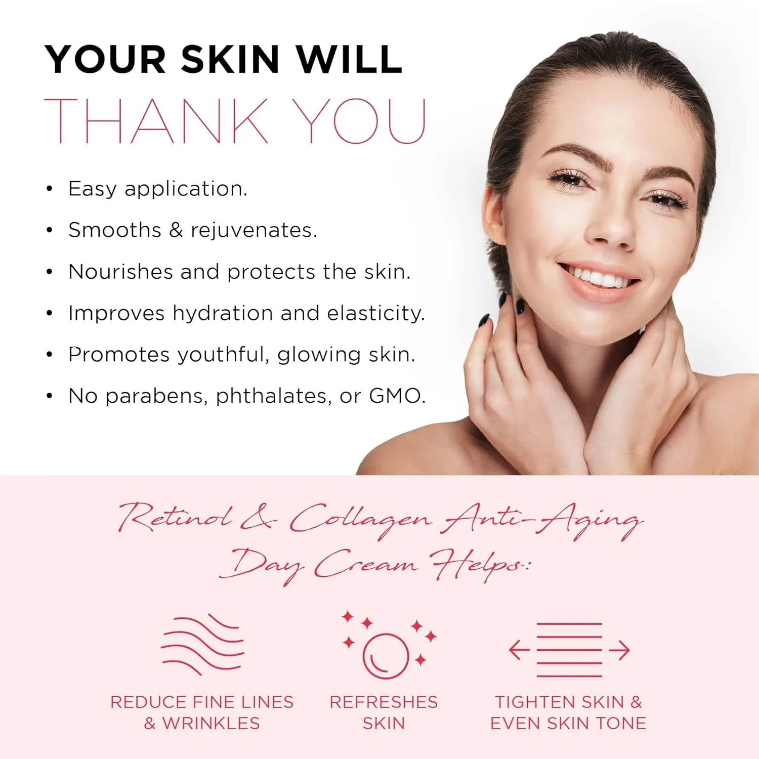 Azure Dermatologist Tested Retinol & Collagen Face Moisturizer - K Beauty Anti-Aging Cream for Skin Renewal & Wrinkle Repair Face Cream - Korean Skincare - All Skin Type Pack of 2