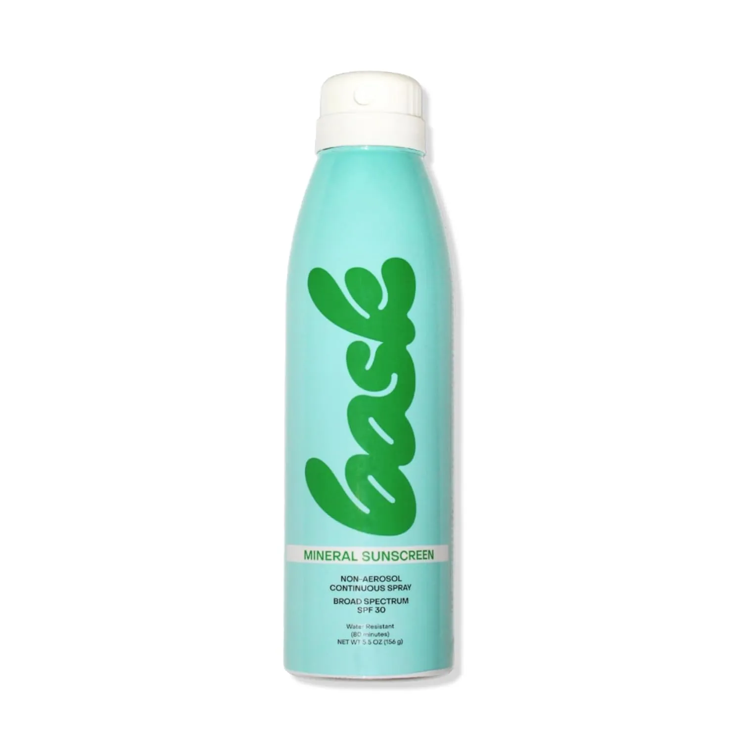 Bask Suncare SPF 30 Mineral Sunscreen Spray - Fragrance Free, Non-Aerosol, Broad Spectrum UVA/UVB Protection, Dermatologist Recommended, Lightweight & Fast-Absorbing, 5.5 oz