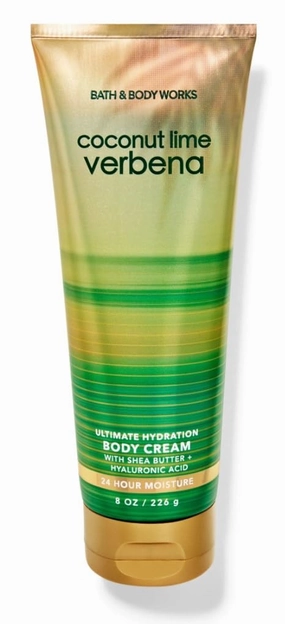 Bath and Body Coconut Lime Verbena Ultimate Hydration Body Cream | 8 Oz