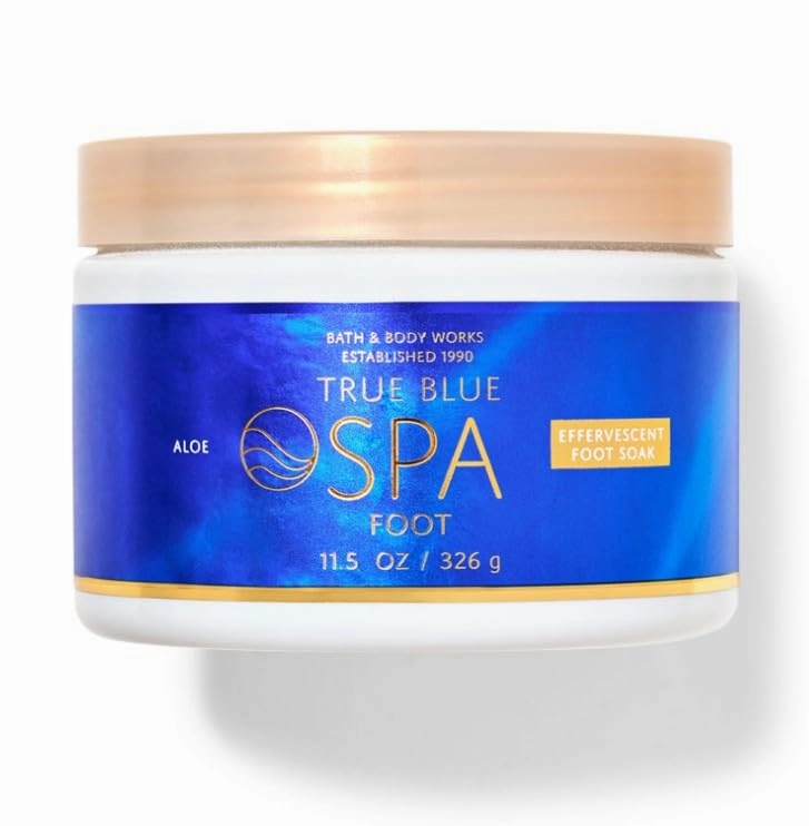 Bath and Body True Blue Spa Effervescent Foot Soak, 11.5 oz