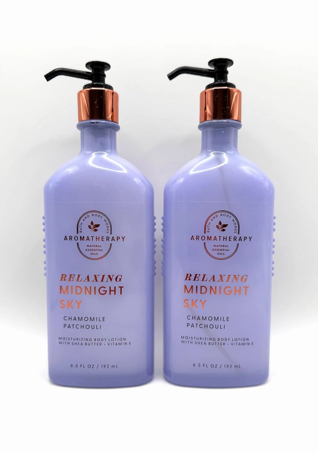Bath Body Aromatherapy Relaxing Midnight Sky Body Lotion, Chamomile Patchouli, 6.5 fl oz, Set of 2