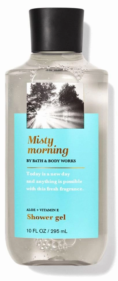 Bath Body Works Misty Morning Aloe   Vitamin E Shower Gel 10 Fl Oz