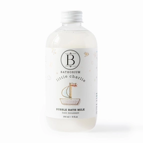 Bathorium Little Charlie Bubble Bath Milk, Gentle & Nourishing for Babies, Enriched with Coconut Milk & Oatmeal, Safe for Sensitive Skin, 8 fl.oz