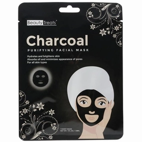 Beauty Treats - Charcoal Purifying Facial Mask / 1 Sheet Mask