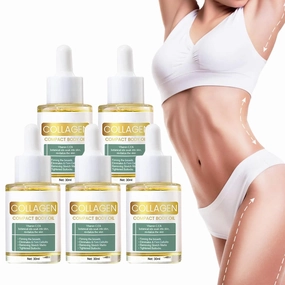 Beauty Women Collagen Lifting Body Oil, Beautywomen Collagen Lifting Body Oil, Collagen Serum for Face, Reduces Fine Lines & Wrinkles 5PCS