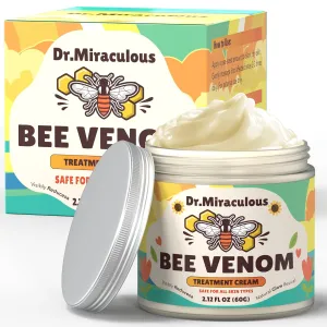 Bee Venom Skin Cream, Propolis & Peptide Anti-Aging Moisturizer for Wrinkles Removal, Hydration & Firming Skin (2.12 fl oz)
