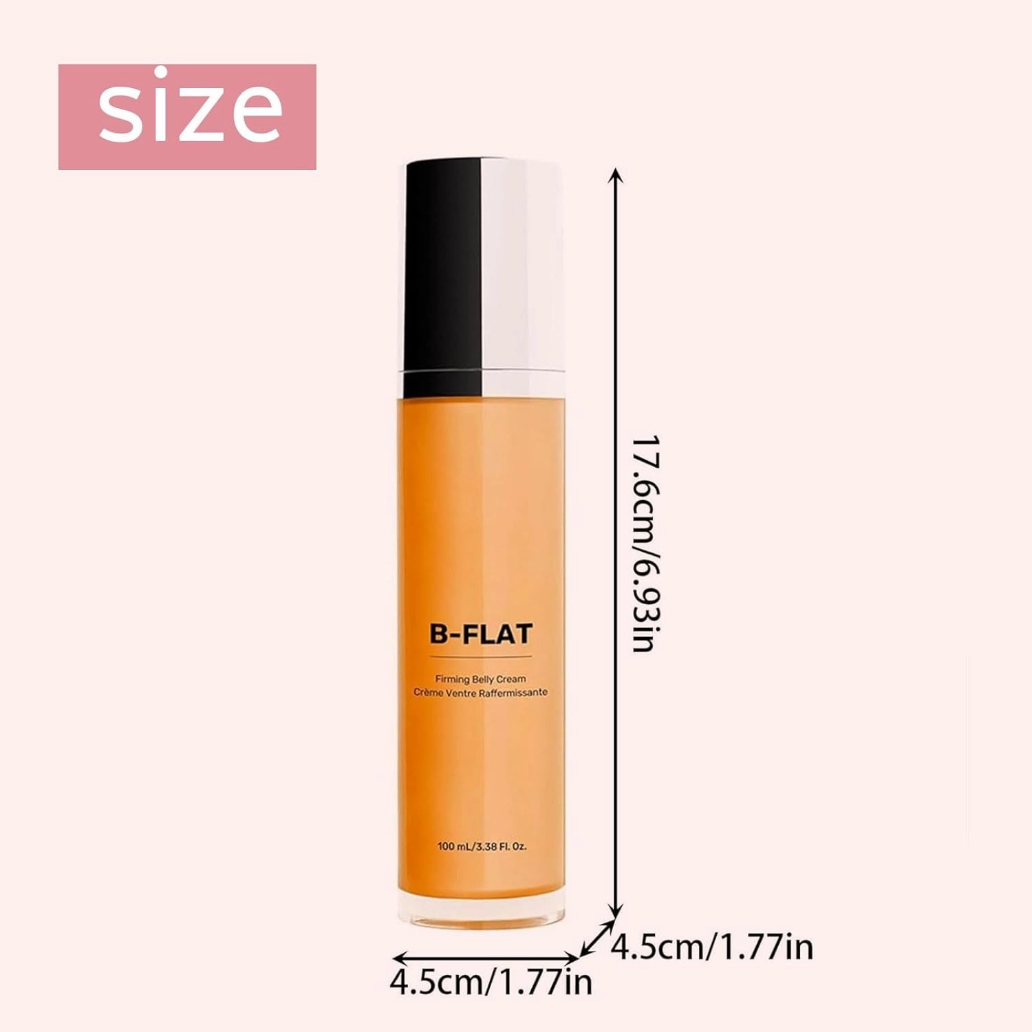 Belly Firming Cream makes the abdomen firmer,B Flat Belly Firming Cream,Stomach Moisturizing & Firming Stretch MarkCream & Tummy Lotion 100ml (2 cps)