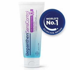 Bepanthen Sensi Control Daily Moisturizing Cream, Worlds No.1 Skincare Brand, For Dry & Sensitive Skin, 100 gm, Pro Vit B5, Vit B3, Shea Butter, Skin Barrier repair, Dermatologically Approved