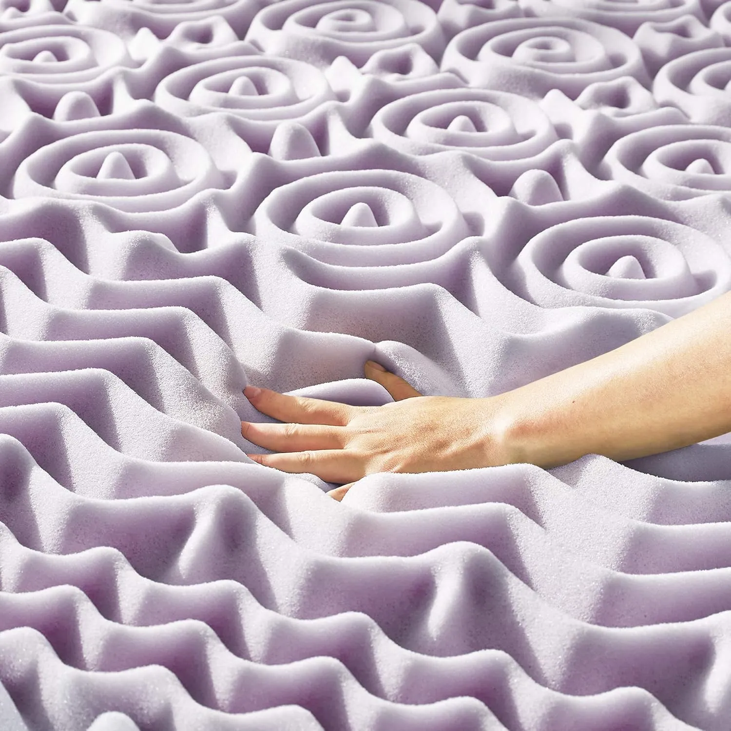 Best Price Mattress Twin Mattress Topper - 3 Inch 5-Zone Memory Foam Bed Topper with Lavender Infused Cooling Mattress Pad, Twin Size